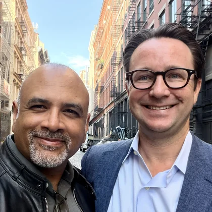 Saideep Raj and James Mattison in New York City